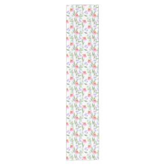 Charming Wild Flowers Design Short Table Runner