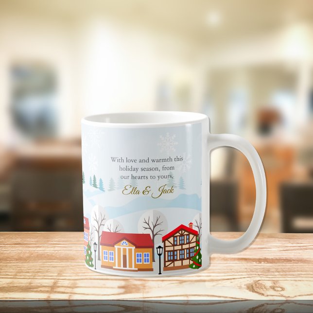 Charming Winter Village Mug - Customisable Gift (Creator Uploaded)