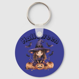 Charming Witch Halloween Keychain