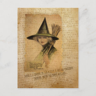 Charming Witch Postcard