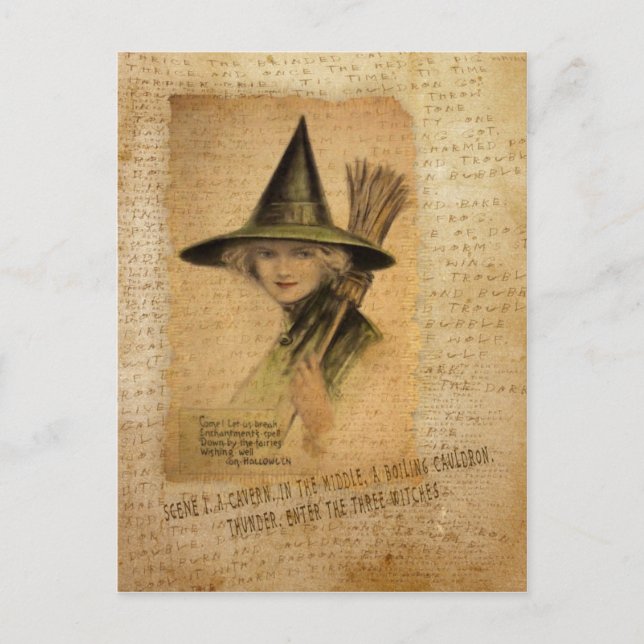 Charming Witch Postcard (Front)