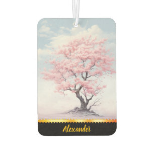 Charming with a cherry blossom tree car air freshener