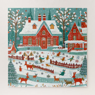 Charming wooden house jigsaw puzzle