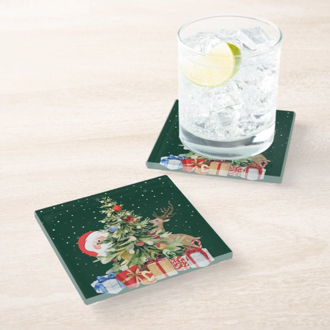 Charming Xmas Vibes Coaster (Angled)
