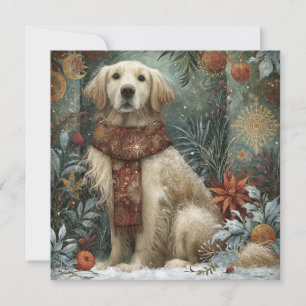 Charming Yellow Dog Funny Happy Howlidays Card