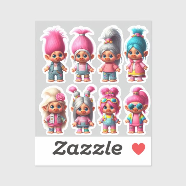 CharmTrolls: Stylish Phone Companions (Sheet)