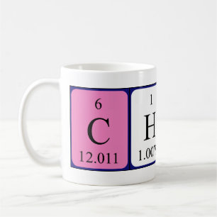 Charo periodic table name mug