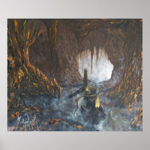 Charon, The Transporter. 120x100cm canvas painting Poster