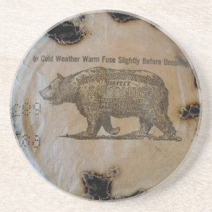 Charred Rolled Fuse Coaster