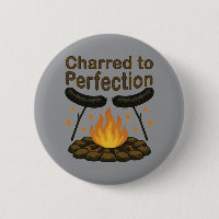 Charred to Perfection Funny Campfire Hot Dog
