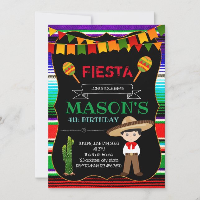 Charro party invitation (Front)