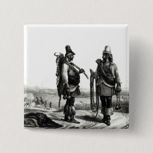 Charrua Indians 15 Cm Square Badge