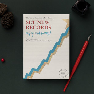 Chart Christmas Tree logo Creative Corporate Holiday Card