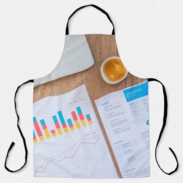 Chart graph finance financial data apron (Front)