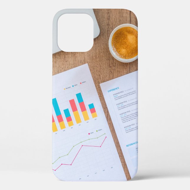 Chart graph finance financial data Case-Mate iPhone case (Back)
