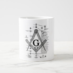 Chart of Masonic Degrees Large Coffee Mug
