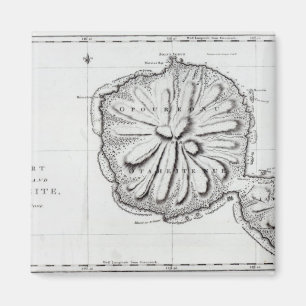 Chart of the Island Otaheite, 1769 Magnet