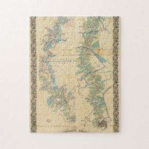 Chart of The Lower Mississippi River Jigsaw Puzzle