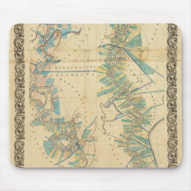 Chart of The Lower Mississippi River Mouse Pad (Front)