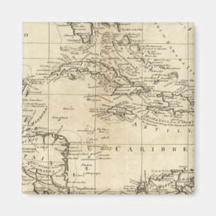 Chart of the West Indies 2 Magnet