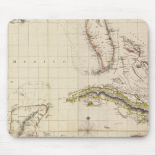 Chart of The West Indies and Spanish Dominions Mouse Pad