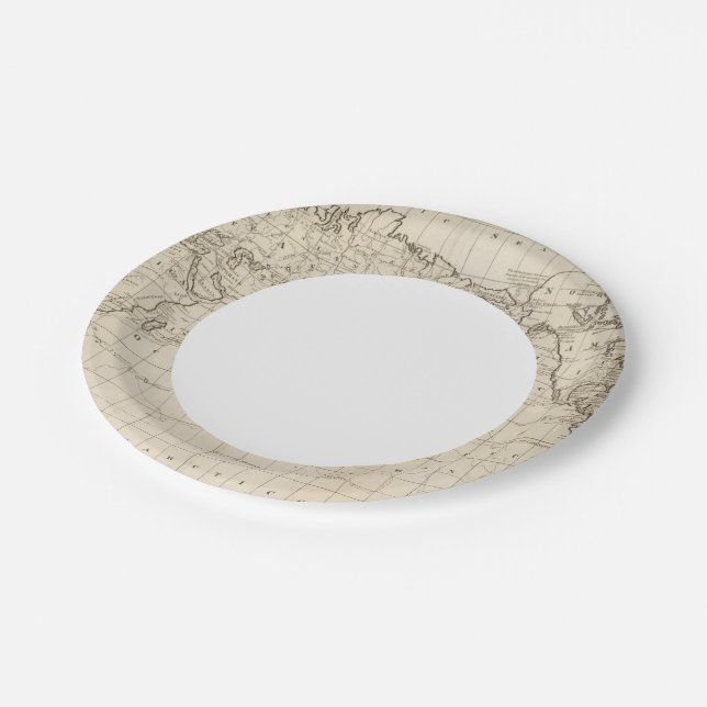 Chart of the World Paper Plate (Angled)