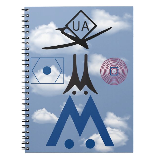 Chart Symbols Aircraft Activity Drone Notebook (Front)