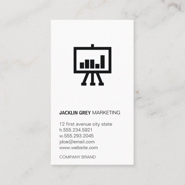 Chart with Logo Business Card (Front)