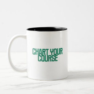 Chart Your Course Data Visualisation Strategy Two-Tone Coffee Mug
