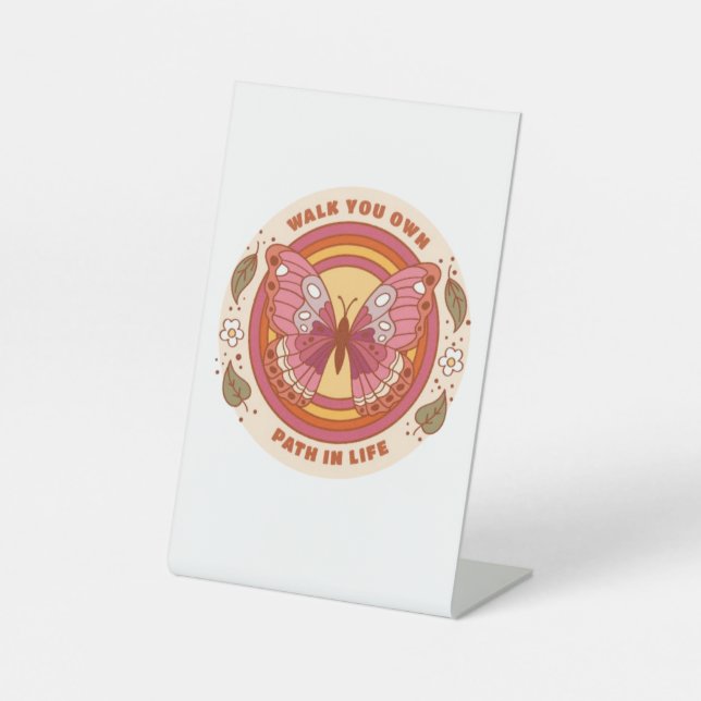 Chart Your Own Journey Pedestal Sign (Front)