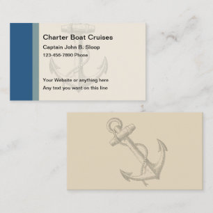 Charter Boat Business Cards