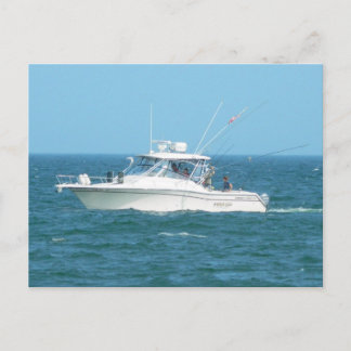 Charter Fishing Boat Postcard