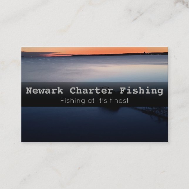 Charter fishing business card (Front)