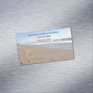 Charter Services Fishing Magnetic Business Card
