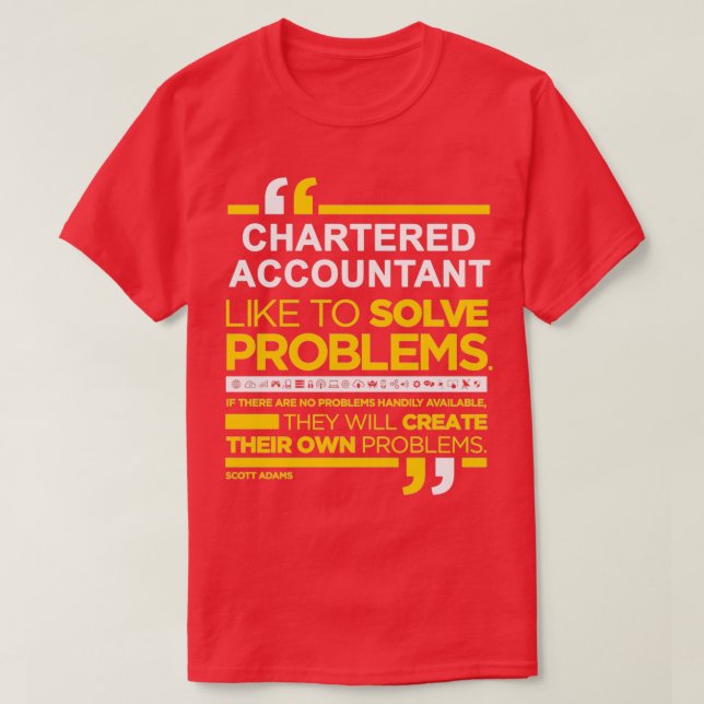 CHARTERED ACCOUNTANT 5 T-Shirt (Design Front)
