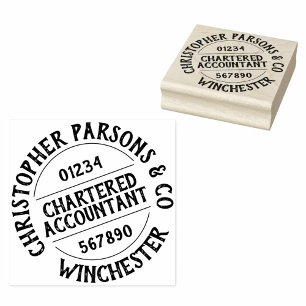 Chartered Accountant Rubber Stamp