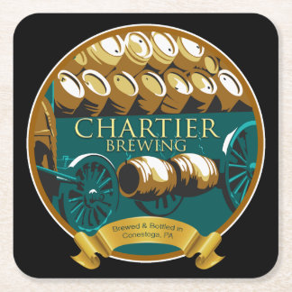 Chartier Brewing Craft Beer Square Paper Coaster