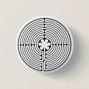 chartres 3 cm round badge
