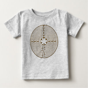 Chartres Labyrinth antique style + your ideas Baby T-Shirt
