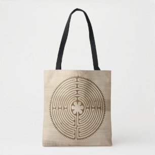Chartres Labyrinth antique style + your ideas Tote Bag
