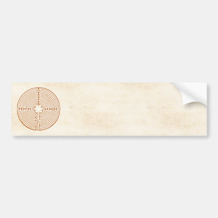 Chartres Labyrinth Bumper Sticker