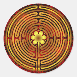 Chartres Labyrinth Fire Sticker
