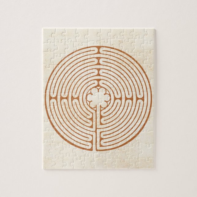 Chartres Labyrinth Jigsaw Puzzle (Vertical)