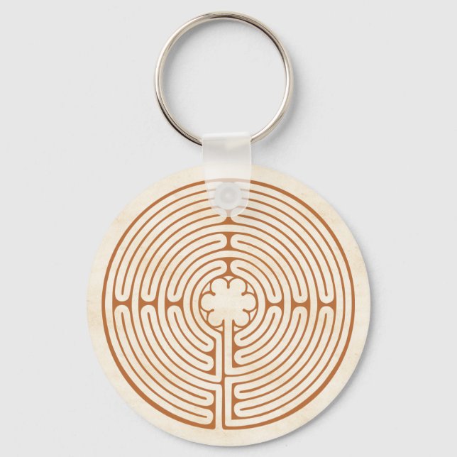Chartres Labyrinth Key Ring (Front)