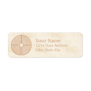 Chartres Labyrinth Return Address Label