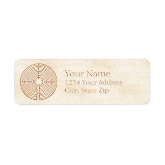 Chartres Labyrinth Return Address Label