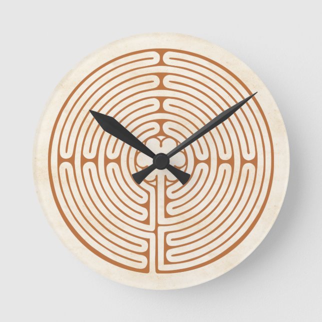 Chartres Labyrinth Round Clock (Front)