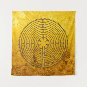 Chartres Labyrinth - Spiritual Symbol Antique 1 Tapestry