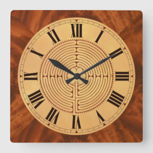 Chartres Maze Wall Clock