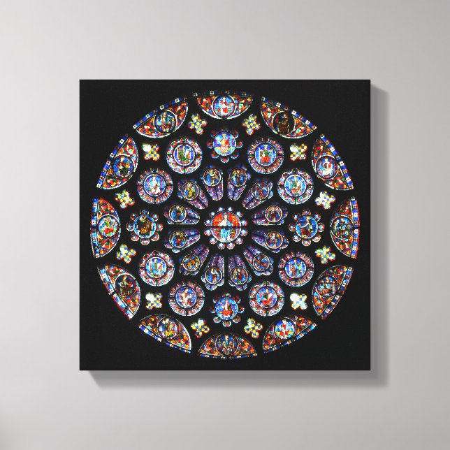 Chartres Rose Window Canvas Print (Front)